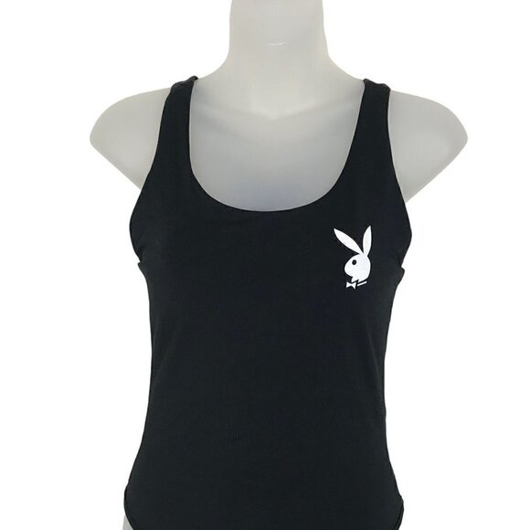 PLAYBOY Black Bodysuit Size L - Picture 3 of 6